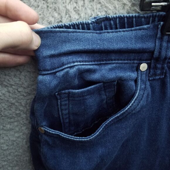 Catherines Women's 24W Sateen Stretch Blue Bootcut Jeans 45.5" 28.5" 14.5" - Picture 3 of 12